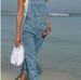 Women's Clothing Denim Skirt Overalls Slimming Suspenders Skirt Jumpsuit_mkmklike.com