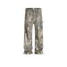 Men's Clothing Men's And Women's Full Version Of Tree Branch Camouflage Trousers Unisex High Street Straight Leg Distressed Faded Jeans Trend_mkmklike.com