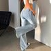 Low Rise Stretch Flare Jeans For Women - High Waist Slim Fit Bootcut Denim Pants With Vintage Wash - Sexy Streetwear Style (Blue, Black, Gray)_mkmklike.com