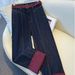 Women's Clothing Loose and slim casual stitching contrast jeans for women autumn and winter new hot girl straight wide leg pants_mkmklike.com