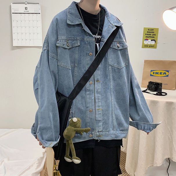 Men's Denim Men's Autumn Loose Korean Version, , Super Popular, Versatile, Brand Jacket, Trendy_mkmklike.com