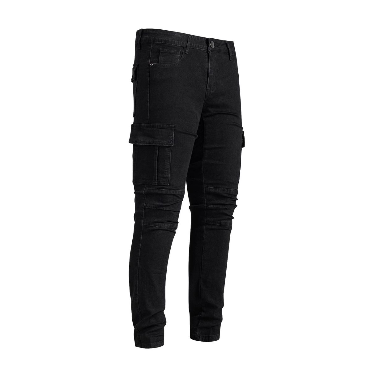 Laike Men's Slim Fit Skinny Jeans Trendy Elastic Denim with Side Pockets Cross Border Summer New European American Style_mkmklike.com