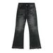 Men's Clothing Washed gray destroyed vintage jeans straight loose black flared trousers men's one piece drop shipping_mkmklike.com