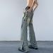 Nordmann American Style Jeans Men Autumn Winter Oveize Vintage High Street Zipper Split Casual Pants Loose Straight Long_mkmklike.com
