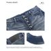 High Stretch Curved Blade Jeans Ice Blue Fog Wash Distressed Denim Pants American High Street Style For Men_mkmklike.com