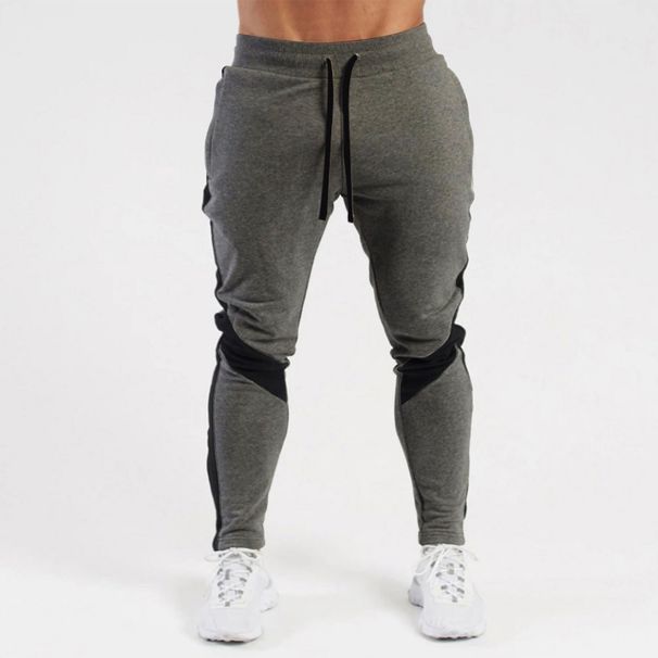 Men's Clothing sports trousers casual pants color matching all-match casual sports sweatpants_mkmklike.com