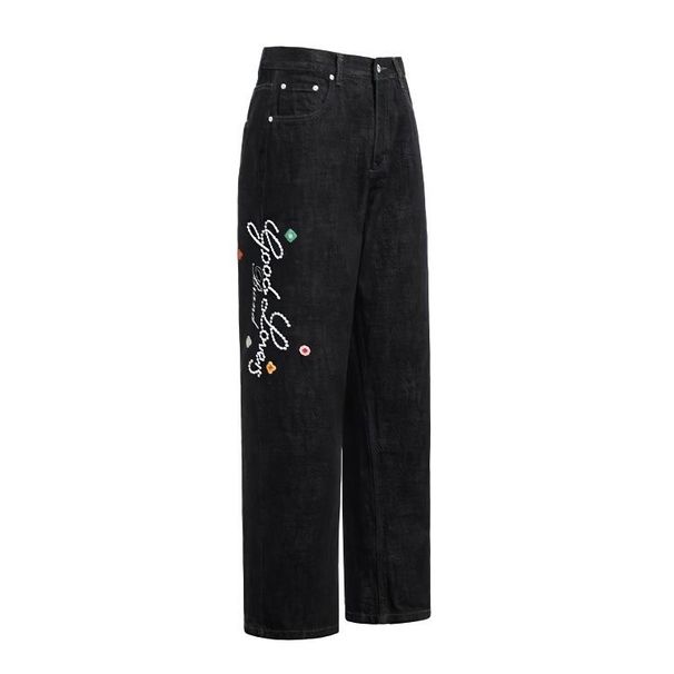 GOOD BRAND Floral 2025SS Small Flower Retro Selvedge Fashion Original Men And Women Same Style Jeans Long Pants_mkmklike.com