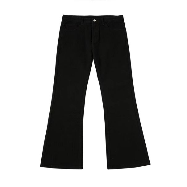 Men's Clothing Retro Street Washed Versatile Flared Jeans Casual Old Zipper Casual Trousers Vibe Trendy Pants_mkmklike.com