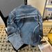 Men's Distressed Embroidered Denim Jacket With Shoulder Pads - Retro Style Biker Coat For Men, Stand Collar Loose Fit Casual Outerwear_mkmklike.com