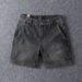 Men's Clothing Summer Pure Cotton Three Quarter Jeans For Men Retro Washed Old Fashioned Slim Straight Casual Shorts_mkmklike.com