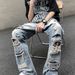 Men's Clothing Loose Straight Beggar Pants Retro Street Style Cool Pants_mkmklike.com
