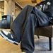 Men's Floral Jacquard Jeans - Retro Loose Fit Straight Leg Trousers With Dropped Crotch For Casual Streetwear (Black/Blue, S-XXXL)_mkmklike.com