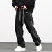 European Men's New Woven High Street Trendy Brand Casual Legged Pants Men_mkmklike.com