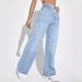 Women's High Waist Straight Leg Jeans - Classic Denim Pants For Office & Casual Wear_mkmklike.com