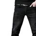 Trendy Brand Slim Fit Skinny Jeans Stretch Blue Black Korean Style Casual Trousers Midweight Cotton Long Pants for Wholesale_mkmklike.com