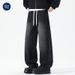 Nordmann Muqiu Clothing | American Street Style Loose Striped Draped Wide-Leg Jeans Men's Straight-Leg Floor-Length Casual Pants_mkmklike.com