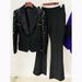 Women's Clothing fashion new heavy duty nail beads diamond slim fit suit jacket flared trousers suit two pieces_mkmklike.com