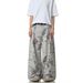 American Retro Washed Old Tie-dye Wide-leg Jeans Men And Women Loose And Thin Straight Drape Long Pants_mkmklike.com