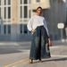 Women's Retro Patchwork Appliqué Wide Leg Jeans Distressed Elastic Waist Cotton Casual Fashion Spring/Autumn Summer_mkmklike.com