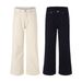 Cleanfit Men's Slightly Flared Embroidered Jeans - Apricot White & Black Denim Trousers For Casual & Trendy Outfits_mkmklike.com