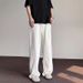 2025 Spring/Summer Trendy Basic Solid Color Straight-Leg Pants, Casual Long Pants For Men And Women, Hong Kong Style_mkmklike.com