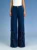 K New Retro Pants With Lace Up Decoration, Loose And Lazy Wide Leg Straight Leg Women's Jeans_mkmklike.com