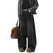 Men's Clothing Retro Profile Scimitar Jeans Men's And Women's New High Street Loose Wide Legs All Match Long Pants_mkmklike.com