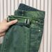 2025 Spring And Autumn Green Jeans Men's Slim Fit High-End Stretch Fashionable Handsome Versatile Casual Pants_mkmklike.com
