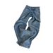 Heavy-Duty Rhinestone Jeans – High-Waisted Straight-Leg Pants For Women, Plus Size & Petite Friendly, Summer Light Blue Washed Denim_mkmklike.com