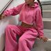 Popular Wo's Fashion Casual Suits On In Europe And America: Long-sleeve Versatile Sweatshirt Sports Set For_mkmklike.com