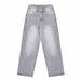 SC European And American Style Cross-Border 2025 Spring New Versatile Draped Lazy Straight Loose High-Waisted_mkmklike.com