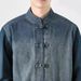 CT Men's Denim Jacket Coat Autumn Winter Style Loose Fit Large Size Youth Zhongshan Chinese Tang Suit_mkmklike.com