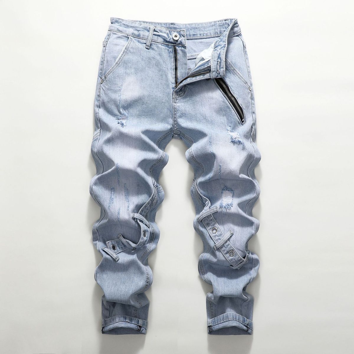 Men's Clothing New Arrival Men's Jeans, Slim Fit, Straight Leg, Casual, Trendy Long Pants For Teen Boys_mkmklike.com