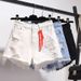 Women's High Waisted Denim Shorts Summer 2024 Style Loose Fit Ripped Slimming Versatile Wide Leg A-Line Hot Pants_mkmklike.com