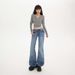 Wholesale American Retro Hot Girl Low-waist Flared Jeans, Slim-fit, Versatile, Slightly Stretchy, Autumn And Winter_mkmklike.com