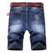 Men's Clothing Men's Denim Shorts Mid Length Pants Must Be Elastic Men's Jeans Ripped Men's Pants_mkmklike.com