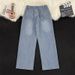 High-Waisted Wide-Leg Jeans – Oversized Straight-Leg Denim Pants With Flowy Hem For Men & Women_mkmklike.com