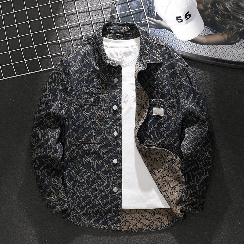 Loom European American Style Casual Loose Oversized Dim M, Spring And Autumn Vintage Stylish Plus Size Shirt Jacket For_mkmklike.com