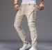Retro Stretch Denim Jeans Zipper Patchwork Motorcycle Style Men's Trendy_mkmklike.com