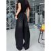 2026 New Plus Size Black Curved Cut Jeans Women, Slimming For Pear-Shaped Body, High-Waisted Wide-Leg Pants_mkmklike.com