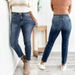 Women’s Clothing fashion jeans slim fit leg high waist slim feet elastic lengthened nine point pants for women_mkmklike.com