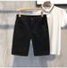 Men's Clothing White Shorts Trendy Casual Versatile Slim Jeans Thin Elastic Shorts_mkmklike.com