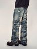 Men's Clothing Retro Jacquard Trendy Jeans For Men Loose Straight High Street Style Wide Leg Handsome Boys Casual Pants_mkmklike.com