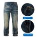 Men's Classic Straight Fit Relaxed Jeans - Comfortable Stretch Denim Pants For Casual & Office Wear (Light Blue, Sizes 30-46)_mkmklike.com
