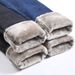 2022 Autumn Winter New Fleece-Lined Jeans For Women Korean Style Slimming Versatile High-Waisted Thickened Skinny Pants_mkmklike.com