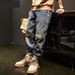 Men's Clothing Workwear Jeans For Men Washed Heavy Loose Straight Ami Khaki Trendy Brand Casual Long Handsome Pants_mkmklike.com