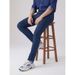 Classic Men's Blue Stretch Skinny Jeans Mid Waist Tight Fit Washed Pencil Pants Casual Cotton Trousers For Spring Autumn_mkmklike.com