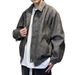 JUJUPS American Retro Leather Jacket Trendy Loose Casual Spring And Autumn Coat Men, Stylish Top For Men_mkmklike.com