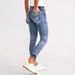 Women's Slim Fit Stretch Embroidered Jeans - High Waist Skinny Denim Pants For Casual & Streetwear_mkmklike.com