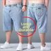 Men's Clothing Men's Summer Thin Denim Shorts Plus Size Straight Leg Loose Fit Wide Leg Riding Pants For Formal & Casual_mkmklike.com